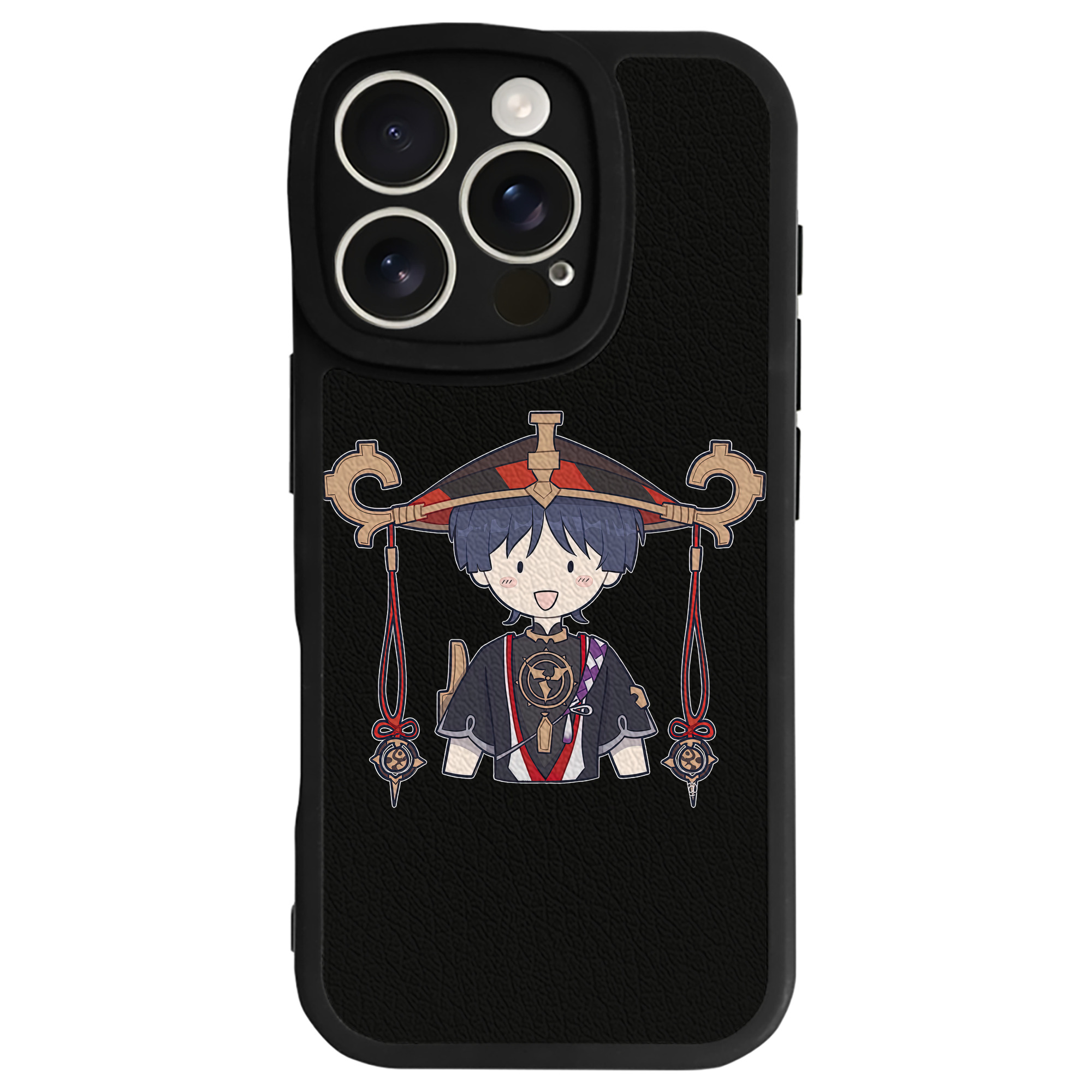 げんし神 さんペい genshin Sanpei 【iPhone 16シリーズ対応】シリコンスマホケース（レザー調） 材質：シリコン